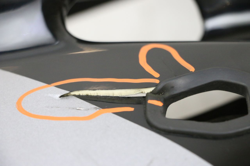 photo de FLANC LATERAL AVANT DROIT HONDA NSR R 125 (1994 - 2003) - Angle alternatif