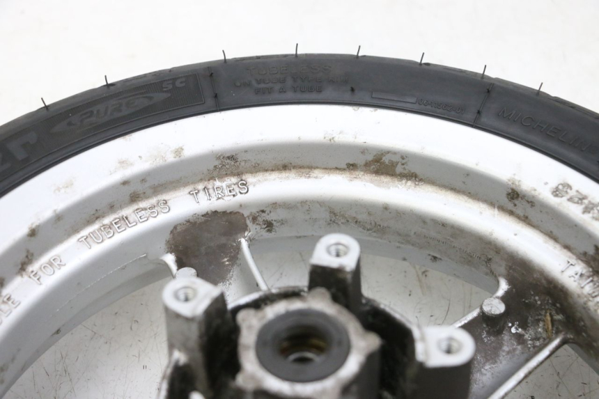 photo de JANTE AVANT ET PNEU MBK FLAME X 125 (2007 - 2016) - Autre angle de vue