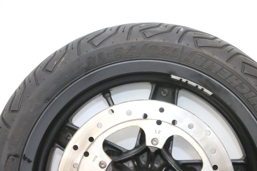 photo de JANTE AVANT ET PNEU PIAGGIO XEVO - X EVO 125 (2007 - 2016) - Zoom composants