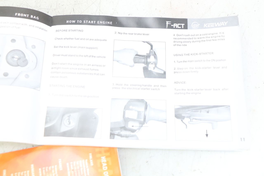 photo de MANUEL UTILISATEUR KEEWAY F-ACT FACT 50 (2006 - 2011)
